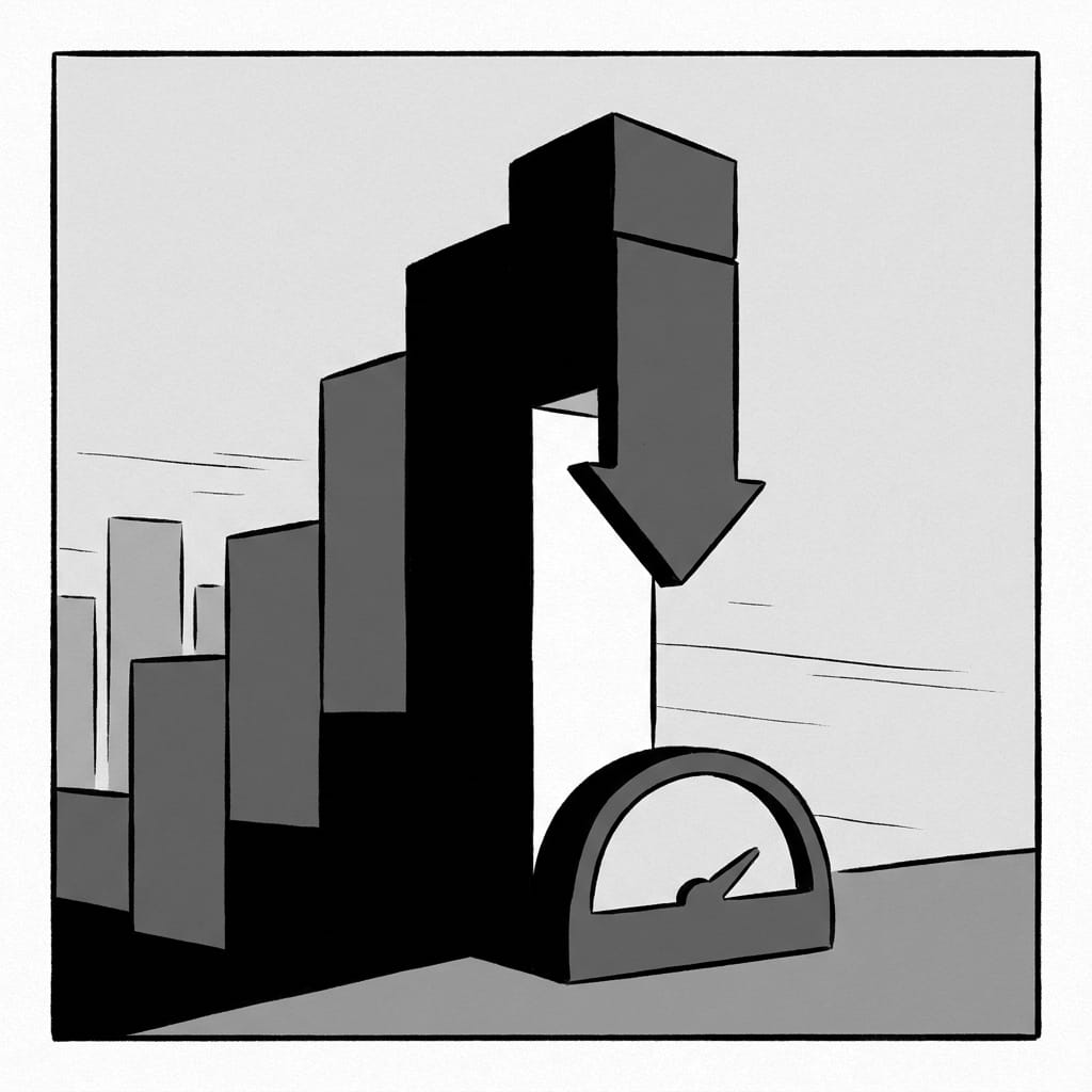 Editorial illustration for July Payrolls Lost 23,000 and the Negative Space Got Loud
