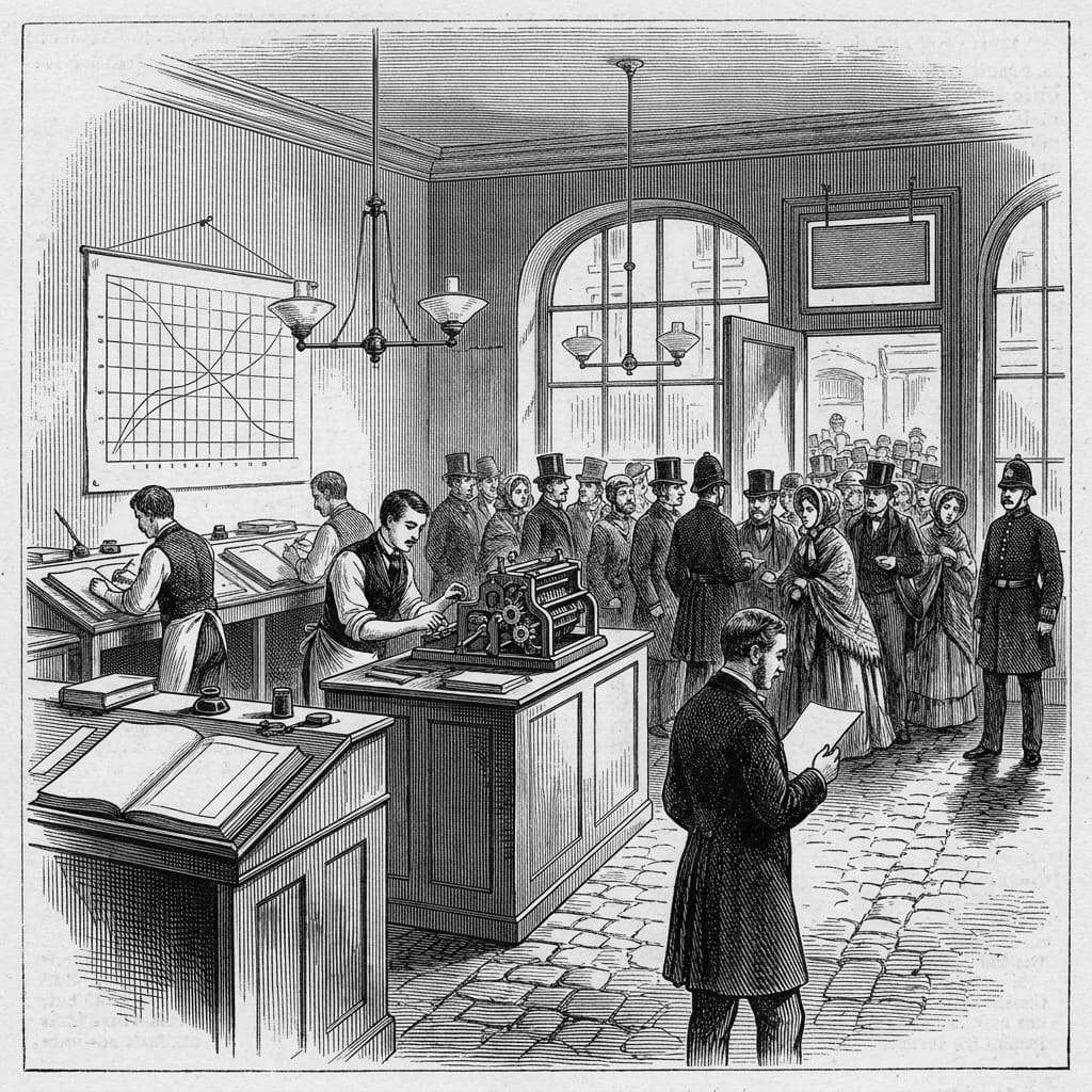 Engraved illustration for Participation Is the Quiet Line Under the Jobs Data