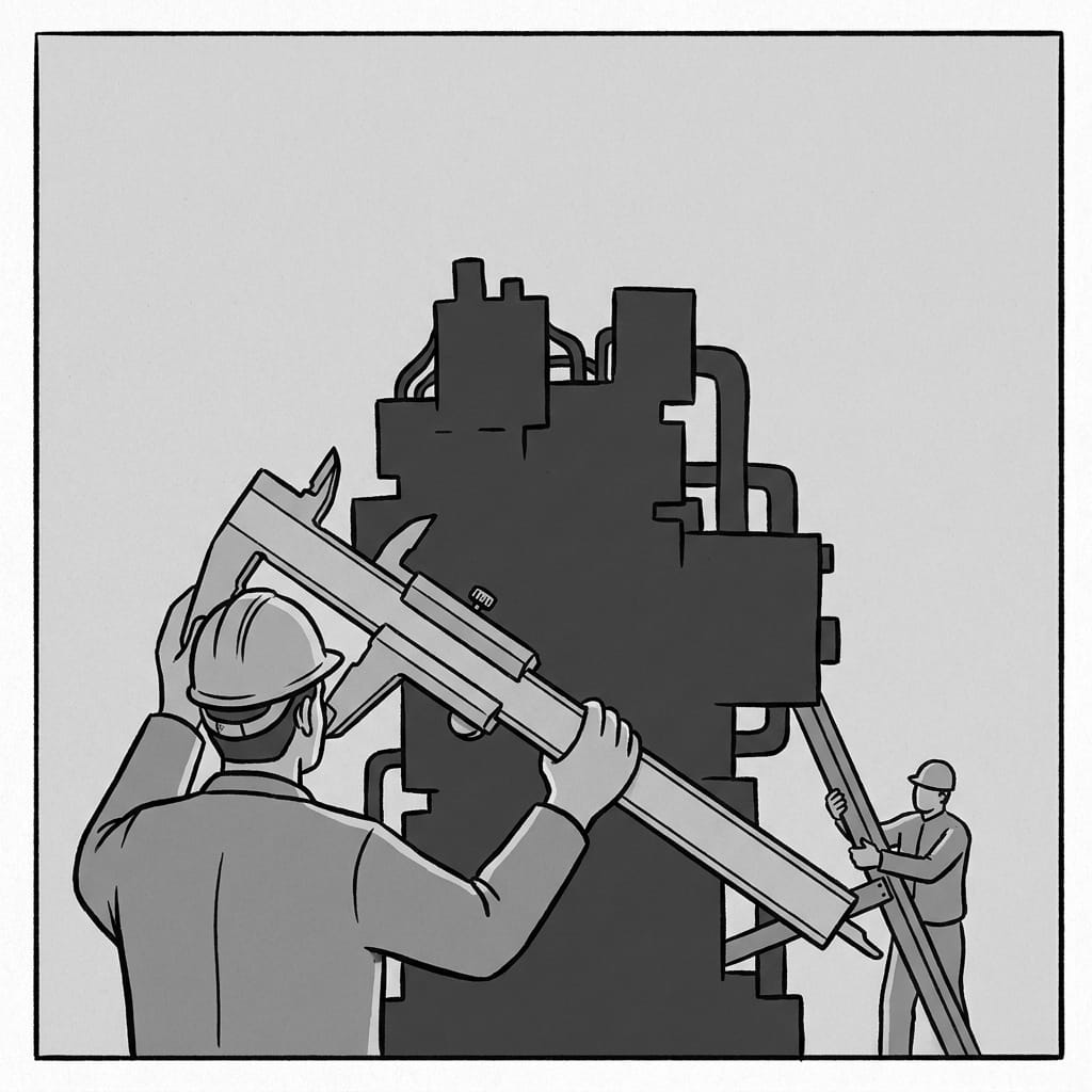 Editorial illustration for The Scale of Your Mess: Resumes and the Ownership Test