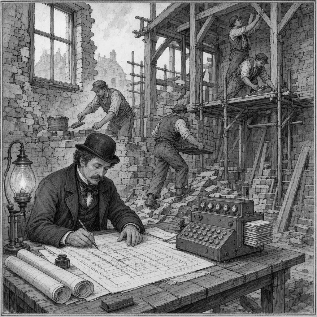 Editorial illustration for The Schedule Trap: What Construction Managers Actually Sell